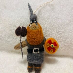 Handmade Viking Felt Ornament